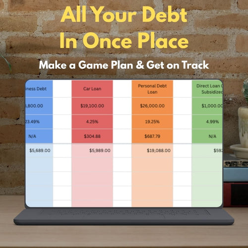 Beginner Friendly Debt Payment Tracker